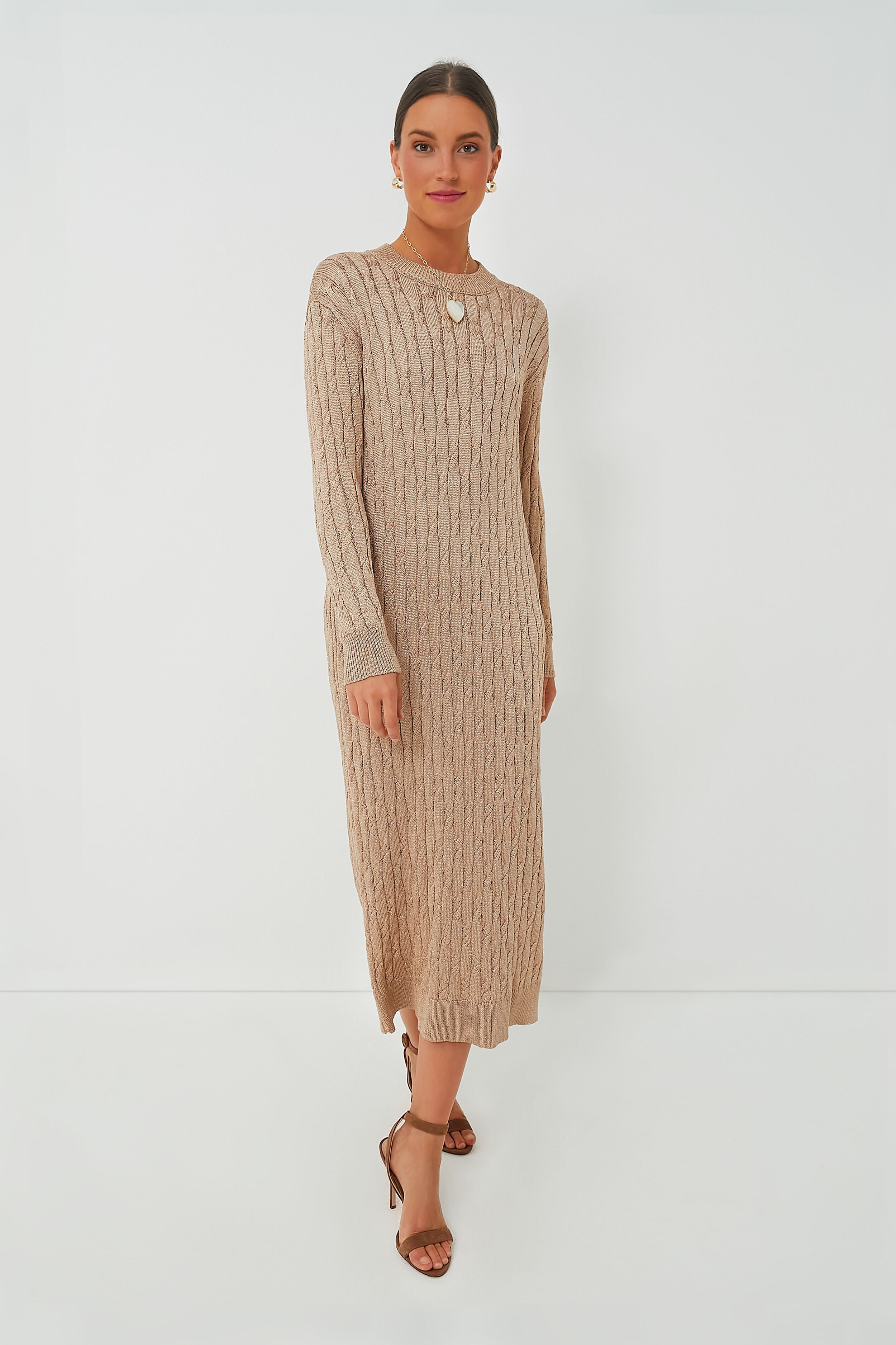 knitted midi dress